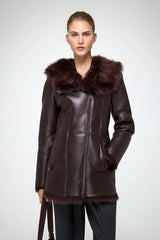 VSP - Mallory - Cherry Shearling Coat