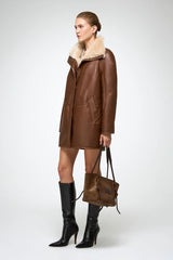 VSP - Prescillia - Brown Shearling Coat