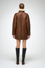 VSP - Prescillia - Brown Shearling Coat
