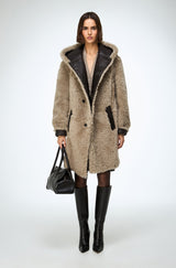 Fabiana - Stone Shearling Coat