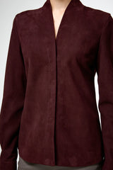 VSP - Talia - Burgundy Leather Shirt