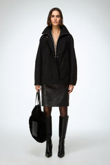 VSP - Lilie - Black Wool Coat