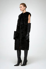 VSP - Mirella - Black Shearling Vest