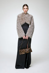 Ella - Graue Lammfelljacke