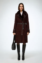 VSP - Lyza - Cherry Shearling Coat