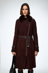 VSP - Lyza - Cherry Shearling Coat