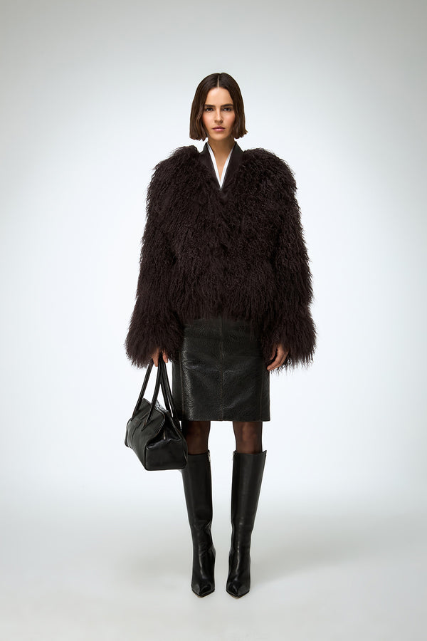 Daniela - Brown Shearling Jacket