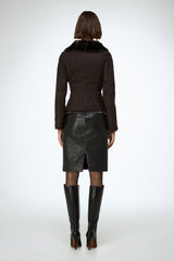 VSP - Vittoria - Brown Shearling Jacket