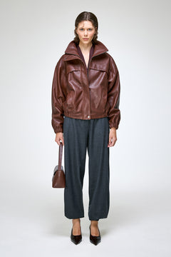 Eli - Dark Brown Leather Jacket