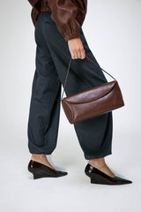 Matilde - Dunkelbraune Ledertasche