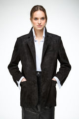 Caterina - Black Leather Coat