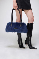 Virginia - Blaue Ledertasche
