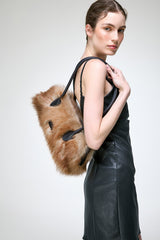 Virginia - Sandfarbene Ledertasche