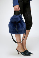 Manon - Blaue Ledertasche