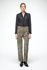 Lina - Beige Lederhose