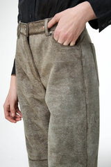 Lina - Beige Lederhose