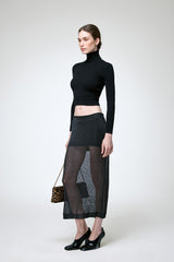 Filipa - Schwarze Wollshorts