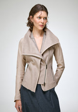 Penelope - Kamelbraune Wolljacke