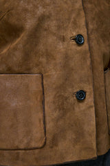 Lia - Olivgrüne Lederjacke