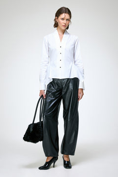 Luisa - White Cotton Shirt