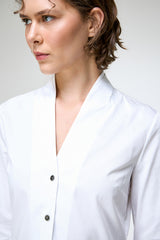 Luisa - Weißes Baumwollhemd