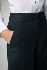 Nina - Schwarze Wollhose