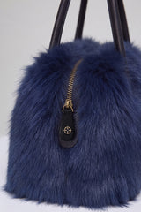 Virginia - Blaue Ledertasche