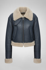 Céleste - Indigo Shearling Jacket