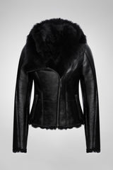 Estrella - Black Shearling Jacket