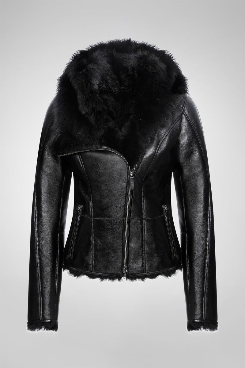 Estrella - Black Shearling Jacket