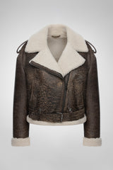 Tierra - Braune Shearling Jacke