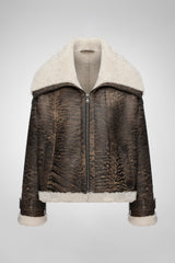 Carmen - Brown Shearling Jacket