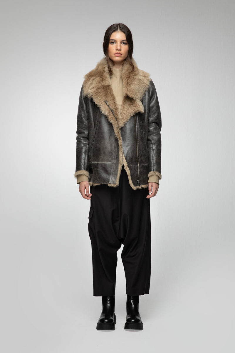 VSP - Vesna - Toscana Desert Beige Shearling Jacket