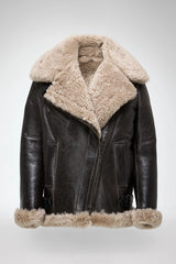 VSP - Antonella - Anthracite Shearling Coat