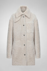 Yuki - Cream Shearling Coat