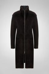 Julia - Brauner Shearling-Mantel