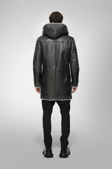 VSP - Teo - Anthracite Shearling Coat