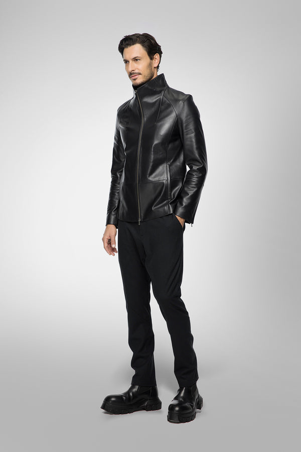 Pierre - Black Leather Jacket