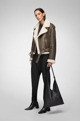 Tierra - Braune Shearling Jacke