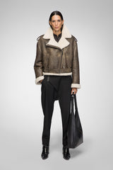 Tierra - Braune Shearling Jacke