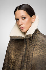 Carmen - Brown Shearling Jacket