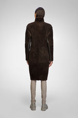 Julia - Brauner Shearling-Mantel