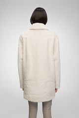 Yuki - Cream Shearling Coat