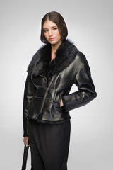 Luz - Black Shearling Jacket