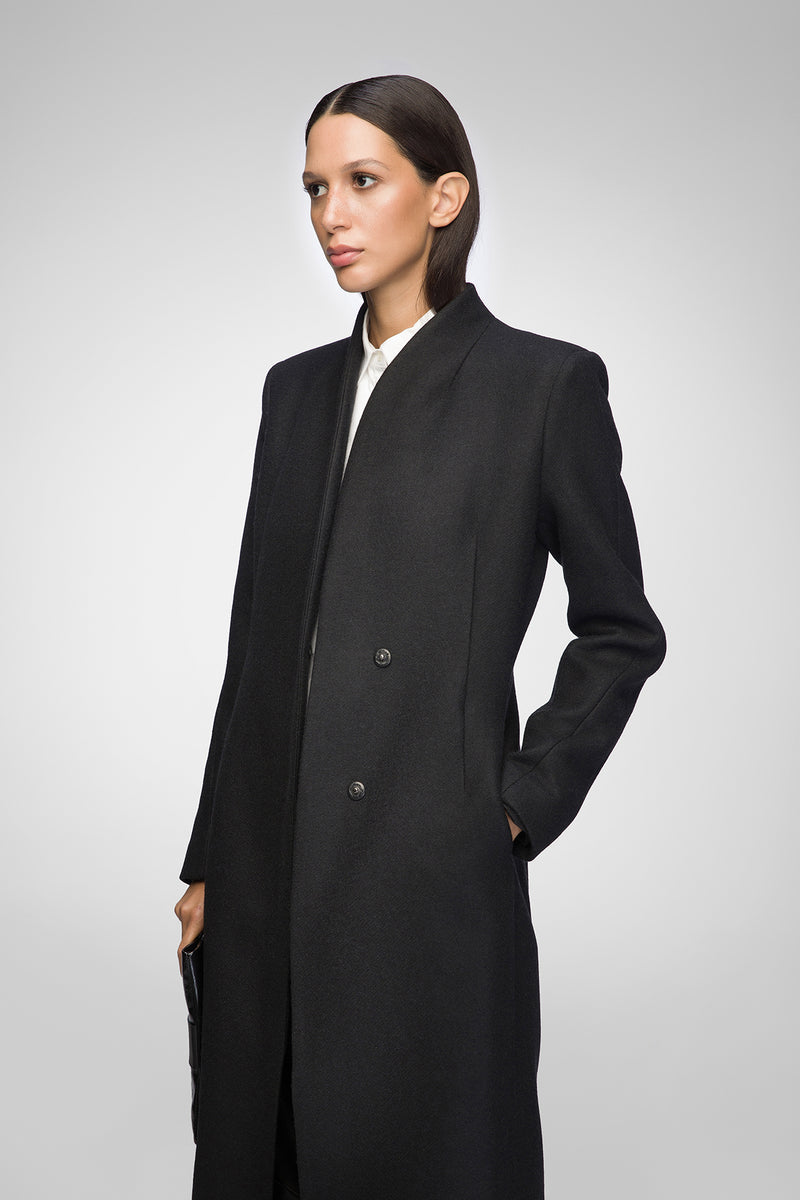 Margaux - Black Wool Coat