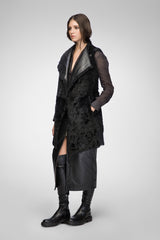 Tory - Stella Schwarze Shearling-Weste