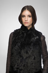 Tory - Stella Schwarze Shearling-Weste