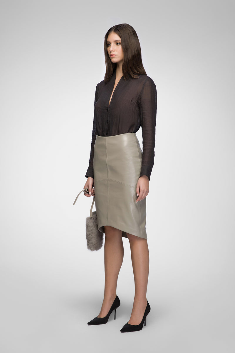 Mira - Niobe Leather Skirt