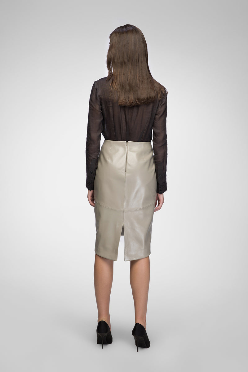 Mira - Niobe Leather Skirt