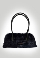 Virginia - Schwarze Ledertasche